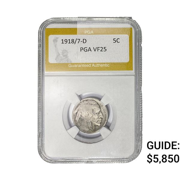 1918/7-D Buffalo Nickel PGA VF25