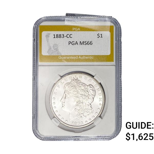 1883-CC Morgan Silver Dollar PGA MS66