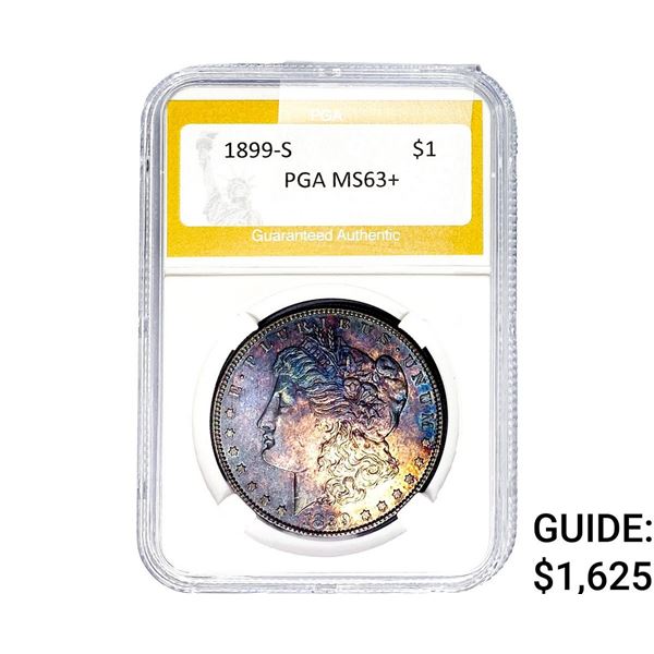 1899-S Morgan Silver Dollar PGA MS63+