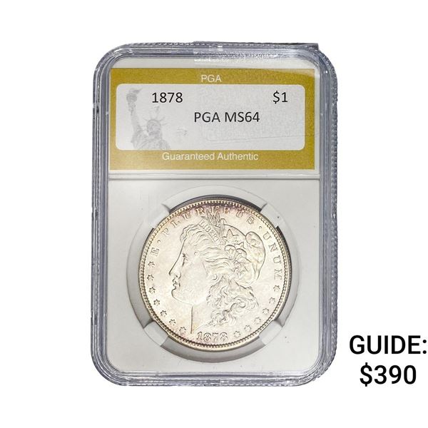 1878 Morgan Silver Dollar PGA MS64