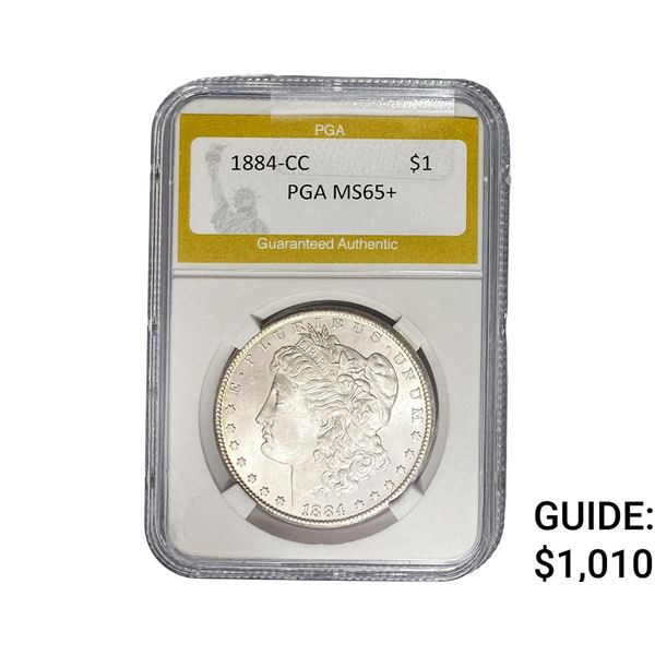 1884-CC Morgan Silver Dollar PGA MS65+