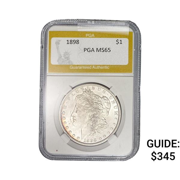 1898 Morgan Silver Dollar PGA MS65