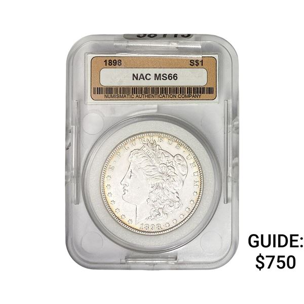 1898 Morgan Silver Dollar NAC MS66