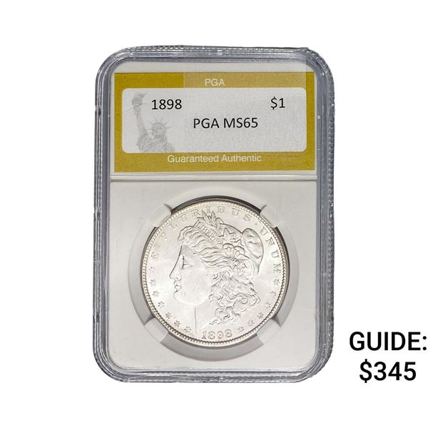 1898 Morgan Silver Dollar PGA MS65