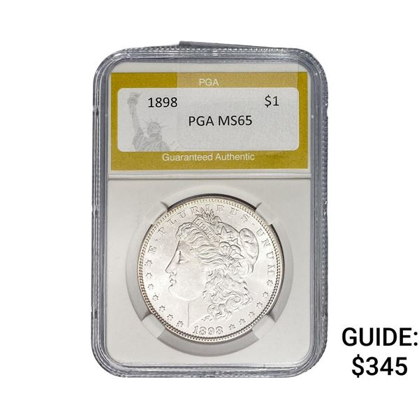 1898 Morgan Silver Dollar PGA MS65