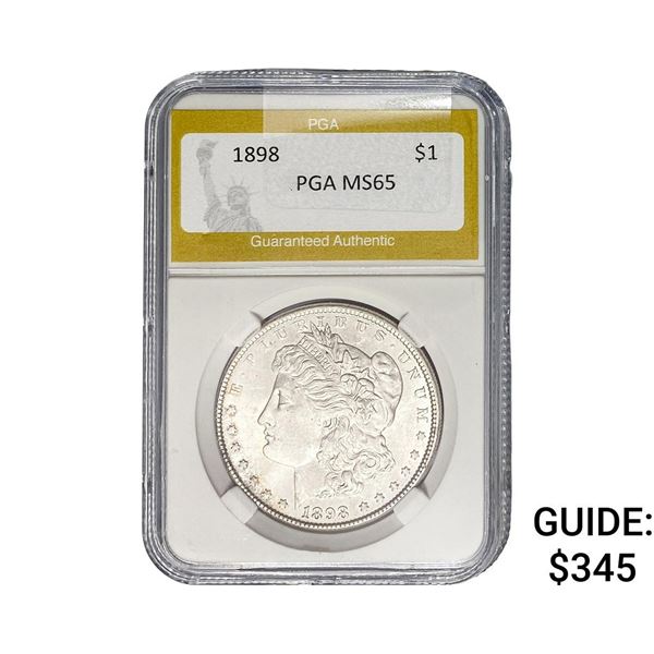 1898 Morgan Silver Dollar PGA MS65