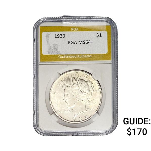 1923 Silver Peace Dollar PGA MS64+