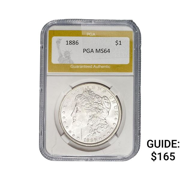 1886 Morgan Silver Dollar PGA MS64