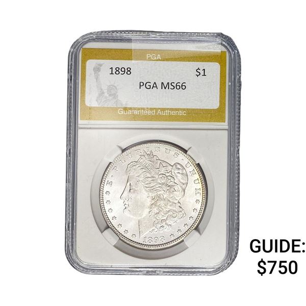 1898 Morgan Silver Dollar PGA MS66