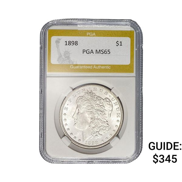 1898 Morgan Silver Dollar PGA MS65