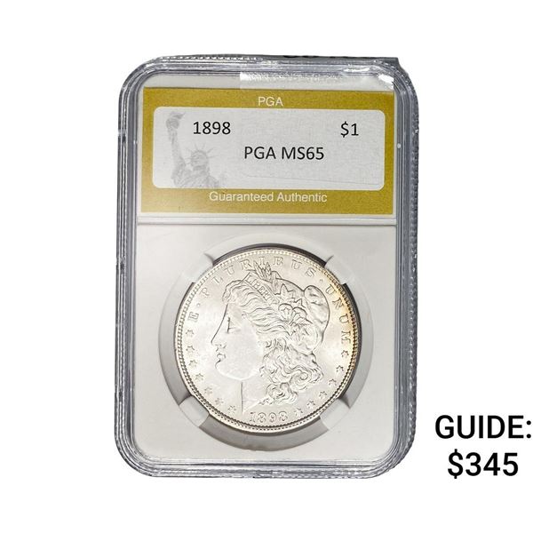 1898 Morgan Silver Dollar PGA MS65