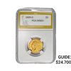 Image 1 : 1909-D $5 Gold Half Eagle PGA MS65+