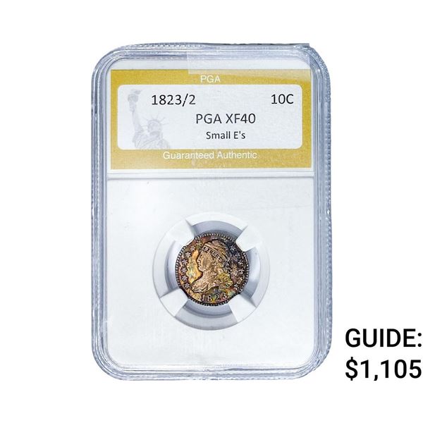1823/2 Capped Bust Dime PGA XF40 Small E's