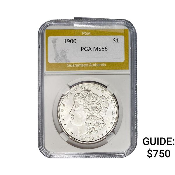 1900 Morgan Silver Dollar PGA MS66