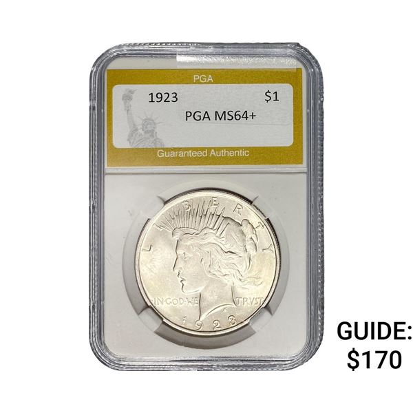 1923 Silver Peace Dollar PGA MS64+
