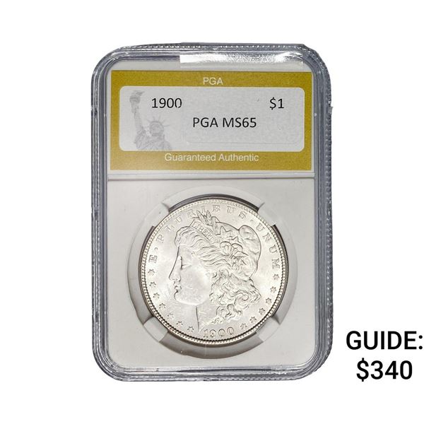 1900 Morgan Silver Dollar PGA MS65