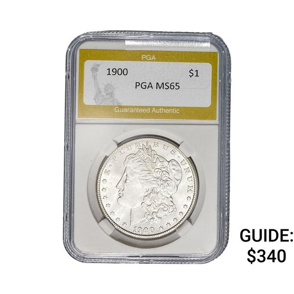 1900 Morgan Silver Dollar PGA MS65