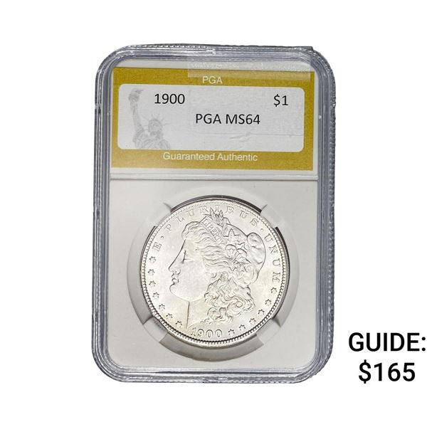 1900 Morgan Silver Dollar PGA MS64