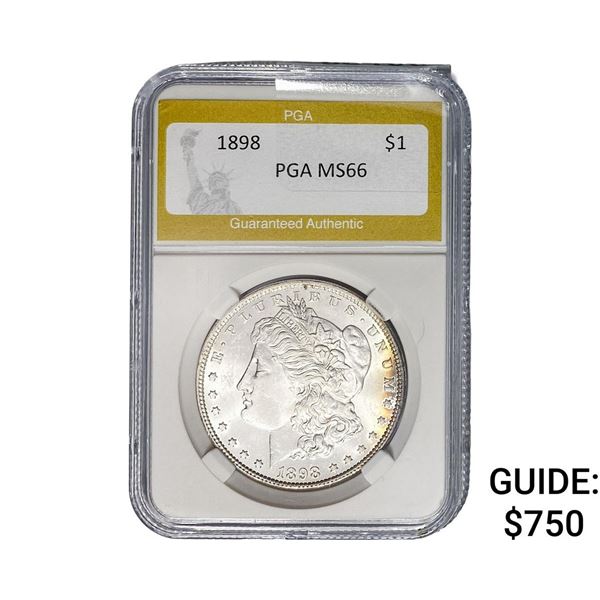1898 Morgan Silver Dollar PGA MS66