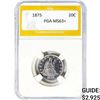Image 1 : 1875 Twenty Cent Piece PGA MS63+