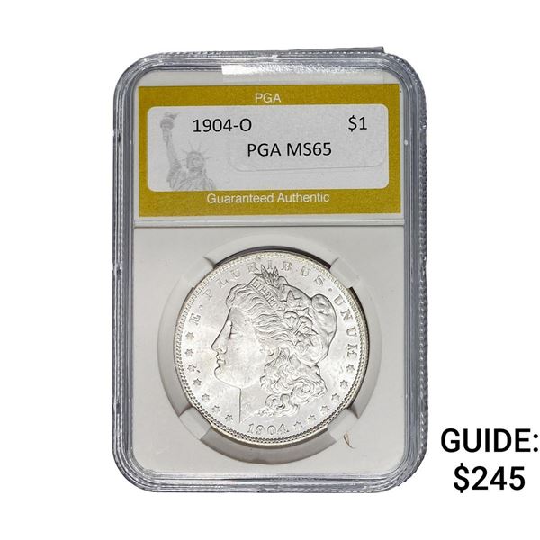1904-O Morgan Silver Dollar PGA MS65