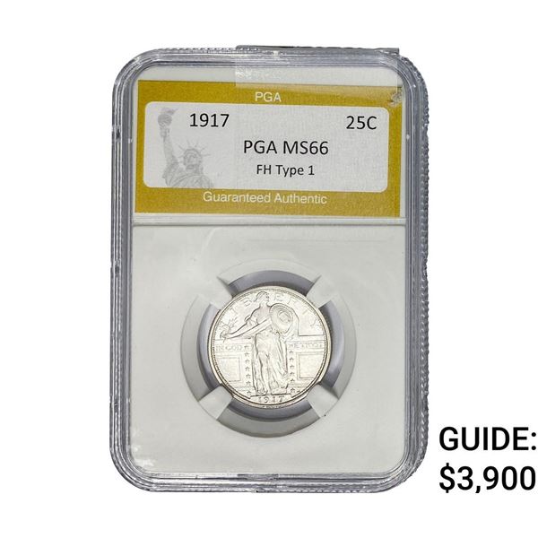 1917 Standing Liberty Quarter PGA MS66 FH