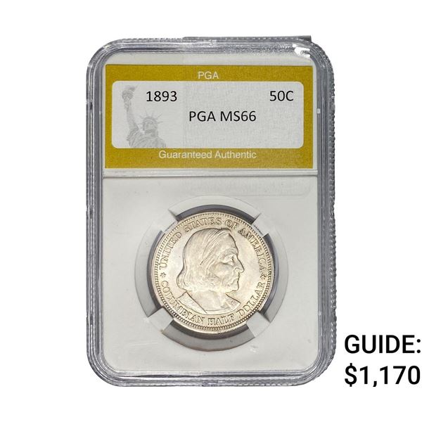 1893 Columbian Expo Half Dollar PGA MS66
