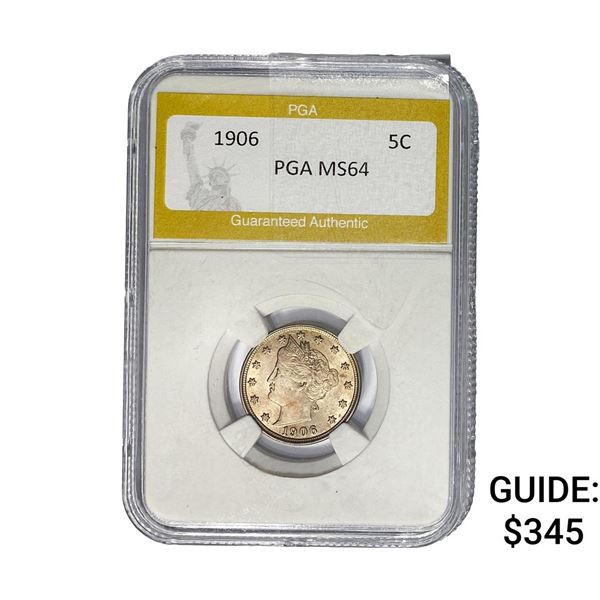 1906 Liberty Victory Nickel PGA MS64