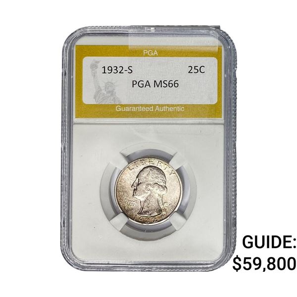 1932-S Washington Silver Quarter PGA MS66