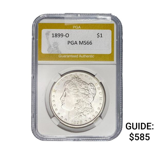 1899-O Morgan Silver Dollar PGA MS66