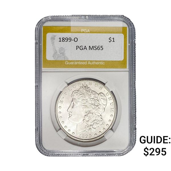 1899-O Morgan Silver Dollar PGA MS65