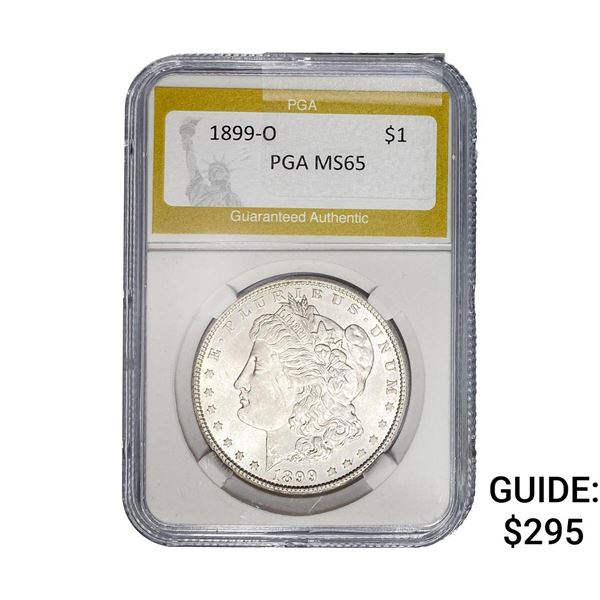 1899-O Morgan Silver Dollar PGA MS65