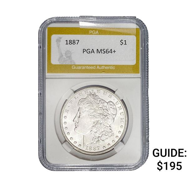 1887 Morgan Silver Dollar PGA MS64+