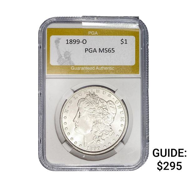 1899-O Morgan Silver Dollar PGA MS65