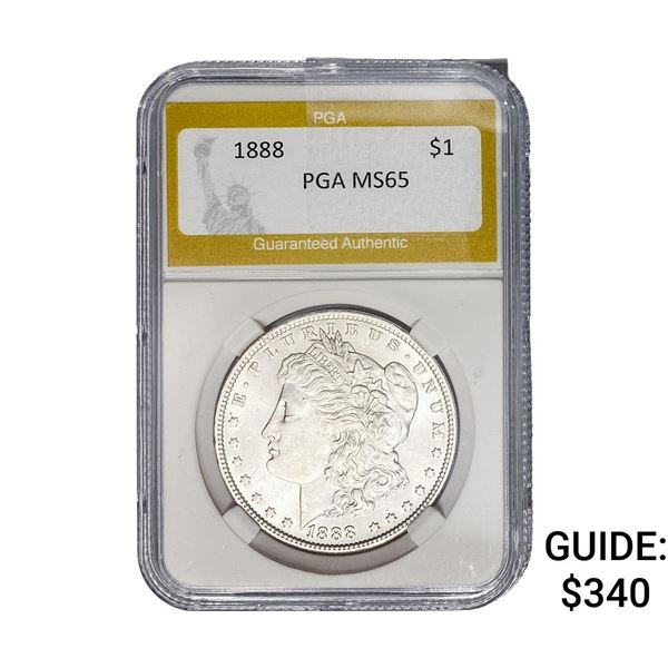 1888 Morgan Silver Dollar PGA MS65