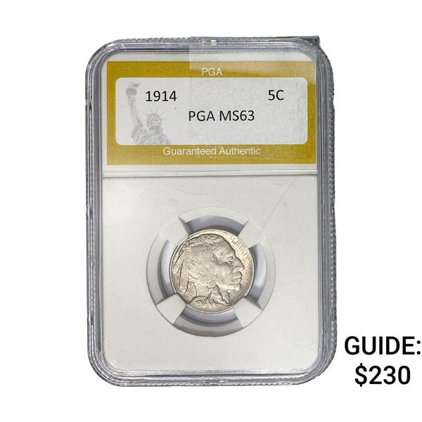 1914 Buffalo Nickel PGA MS63