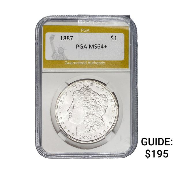 1887 Morgan Silver Dollar PGA MS64+