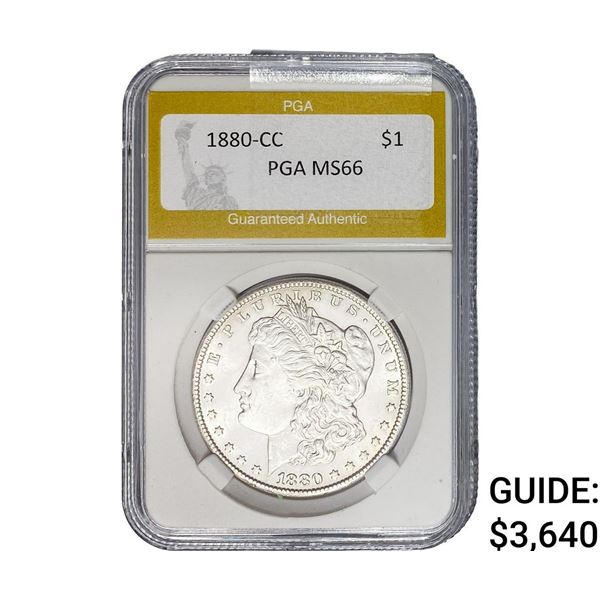 1880-CC Morgan Silver Dollar PGA MS66