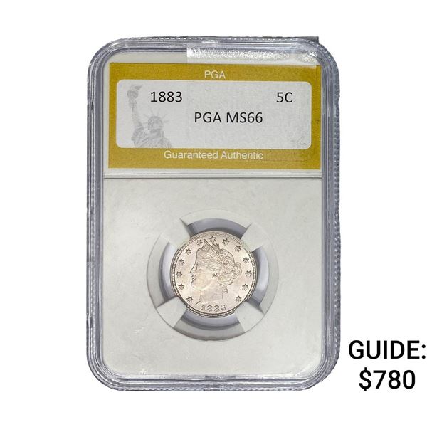 1883 Liberty Victory Nickel PGA MS66