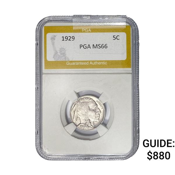 1929 Buffalo Nickel PGA MS66