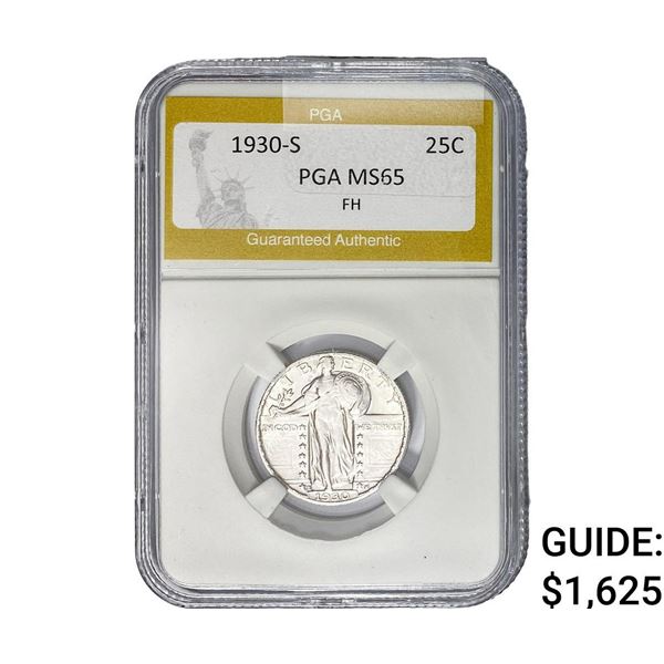 1930-S Standing Liberty Quarter PGA MS65 FH