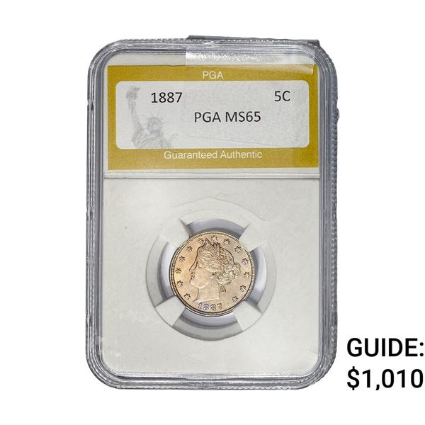 1887 Liberty Victory Nickel PGA MS65