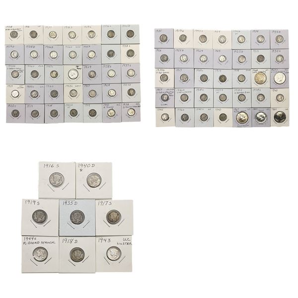 1916-1968 US Silver Coin Lot [78 Coins] HIGH GRADE