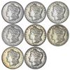 Image 1 : 1889-1900 Varied Date Morgan Sil Dollar Lot [8 Coins] HIGH GRADE