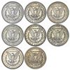 Image 2 : 1889-1900 Varied Date Morgan Sil Dollar Lot [8 Coins] HIGH GRADE
