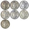 Image 1 : 1880-1883 Varied Date Morgan Sil Dollar Lot [7 Coins] HIGH GRADE