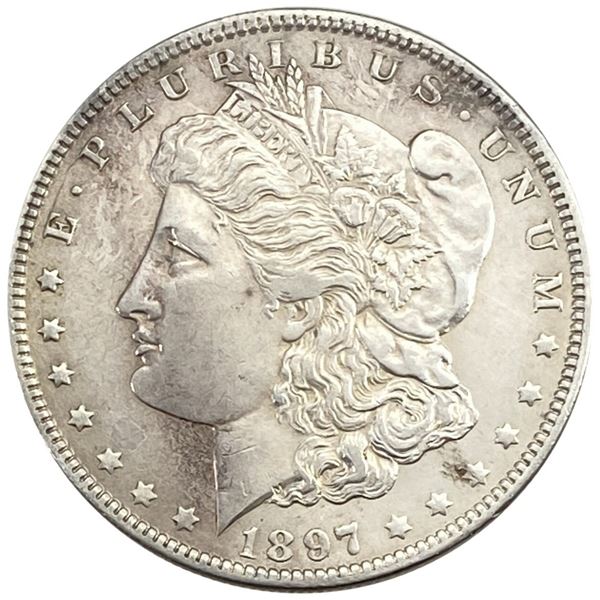 1897-O Morgan Silver Dollar AU