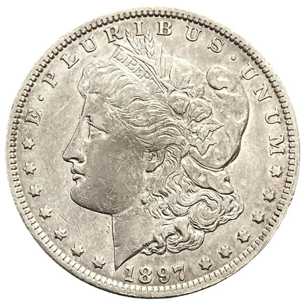 1897-O Morgan Silver Dollar AU
