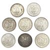 Image 2 : 1880-1901 Morgan Silver Dollar Lot [8 Coins] HIGH GRADE