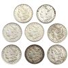 Image 1 : 1878-1897 Morgan Silver Dollar Lot [8 Coins] HIGH GRADE